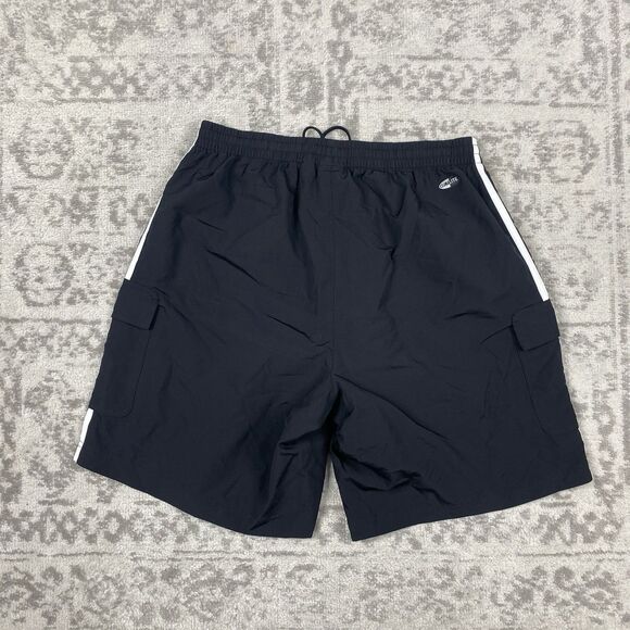 Adidas Climalite Shorts Double Pockets Drawstring Men’s Black White Size Medium - Picture 5 of 5